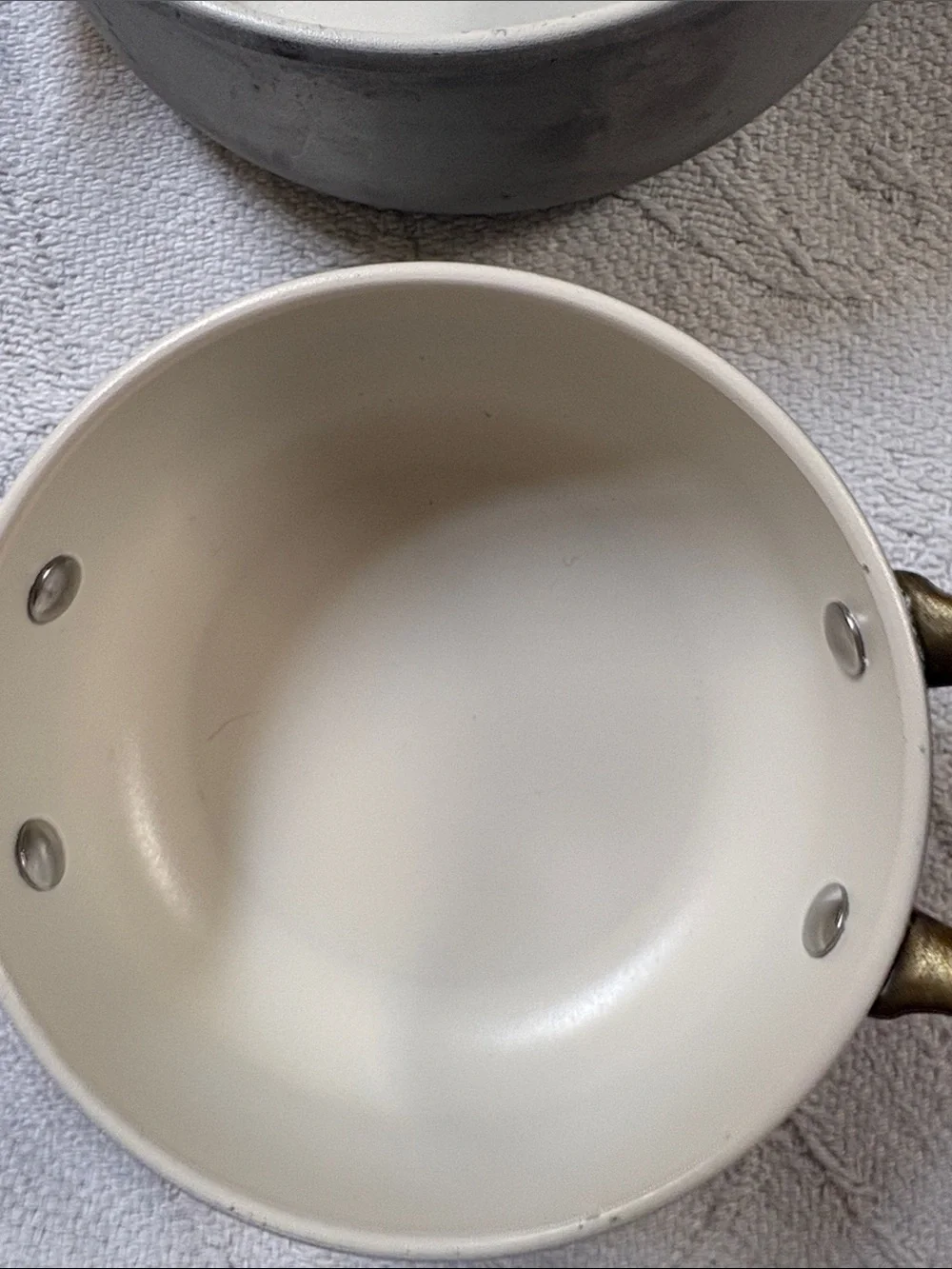 Set of 2 paderno world cuisine Mini Pots with Gold Handles